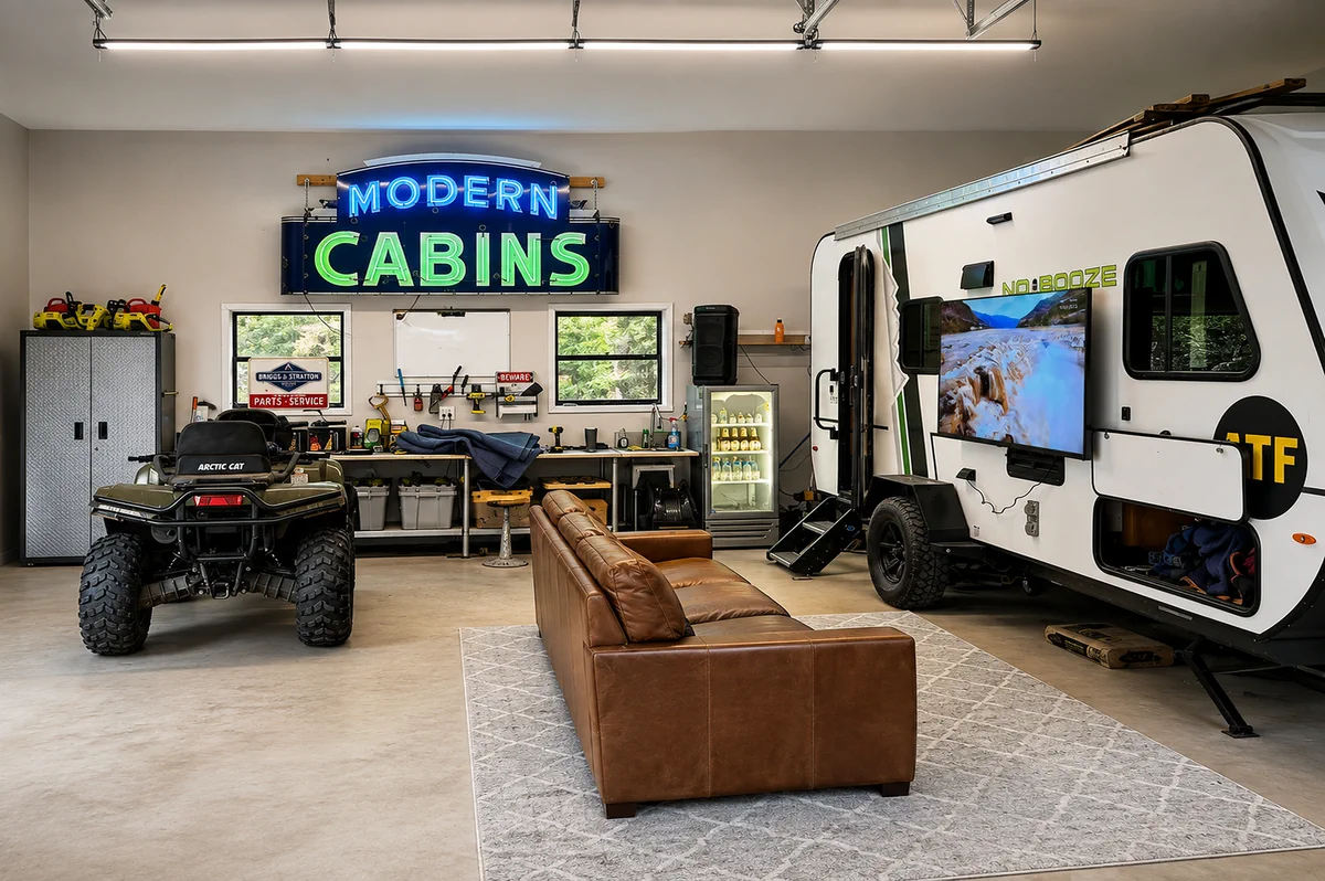 Flexible recreation and garage space at 10 Moonshine Drive